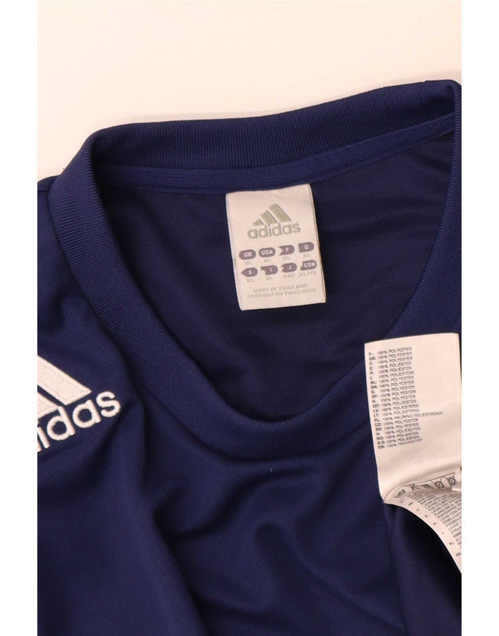 Camiseta masculina Adidas Climalite Top XL azul marinho poliéster