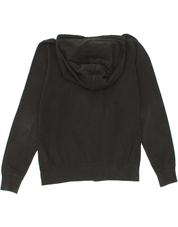 NIKE Womens Zip Hoodie Sweater UK 10 Small Black Cotton Vintage Nike and Second-Hand Nike from Messina Hembry 