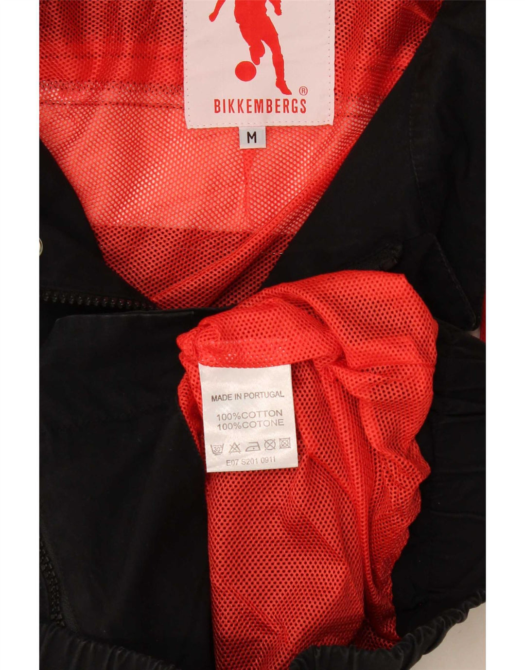 Jaqueta bomber feminina Bikkembergs UK 14 médio preto colorblock algodão