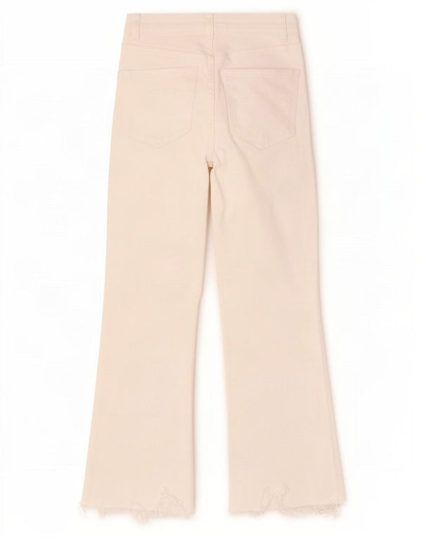 Calça jeans feminina Zara EU 36 XS W26 L26 branco