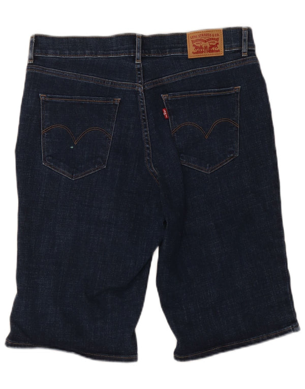 Bermuda jeans feminina Levi's W29 algodão azul médio