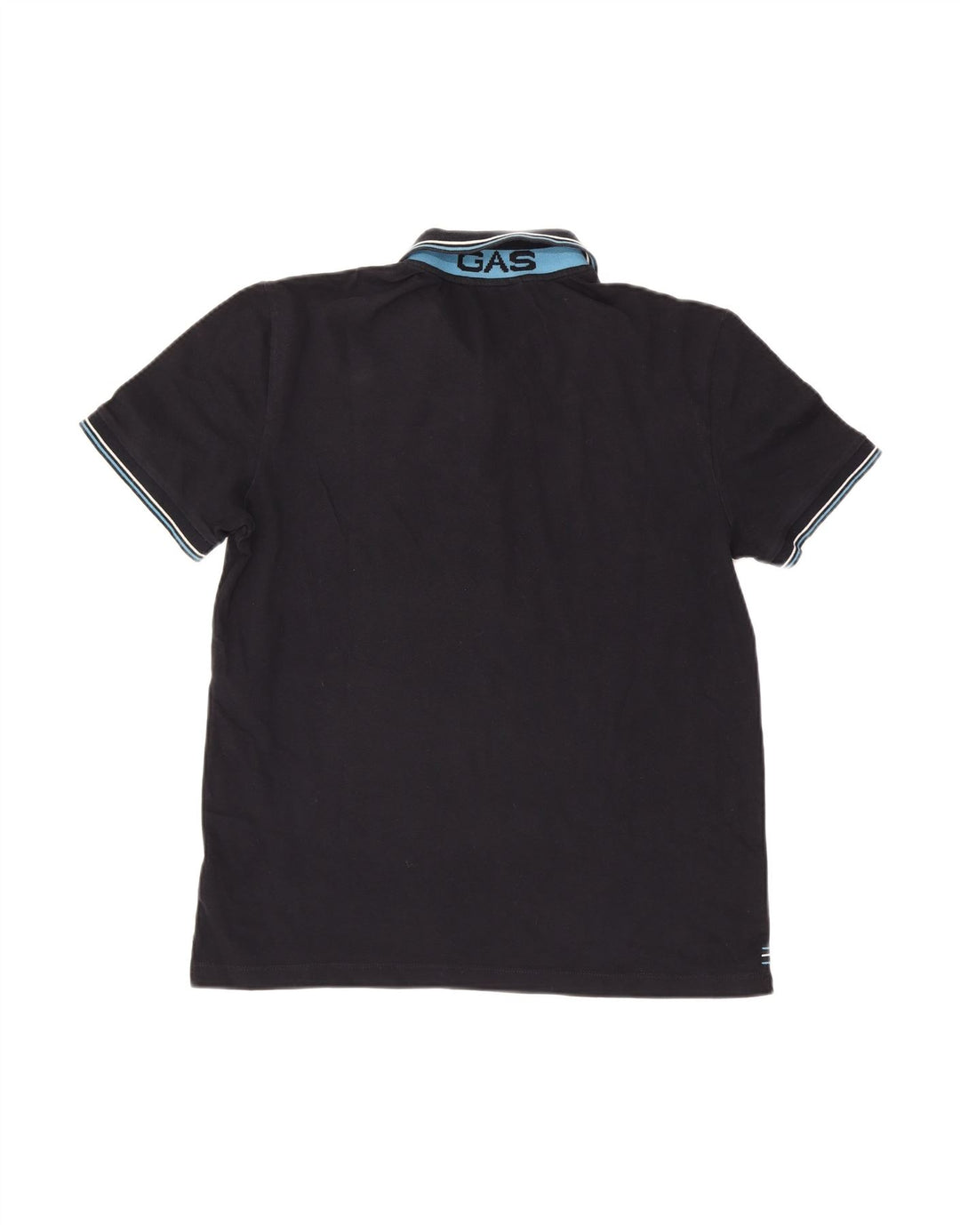 Camisa polo masculina GAS 2XL algodão azul marinho