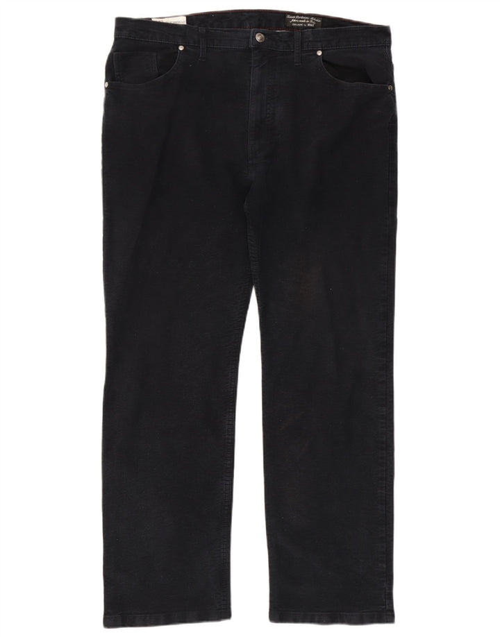 Calça casual masculina Marks & Spencer Blue Harbor W38 L29 azul marinho