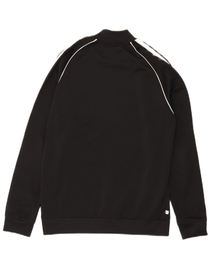 Casaco de treino Adidas Boys 11-12 anos preto poliéster