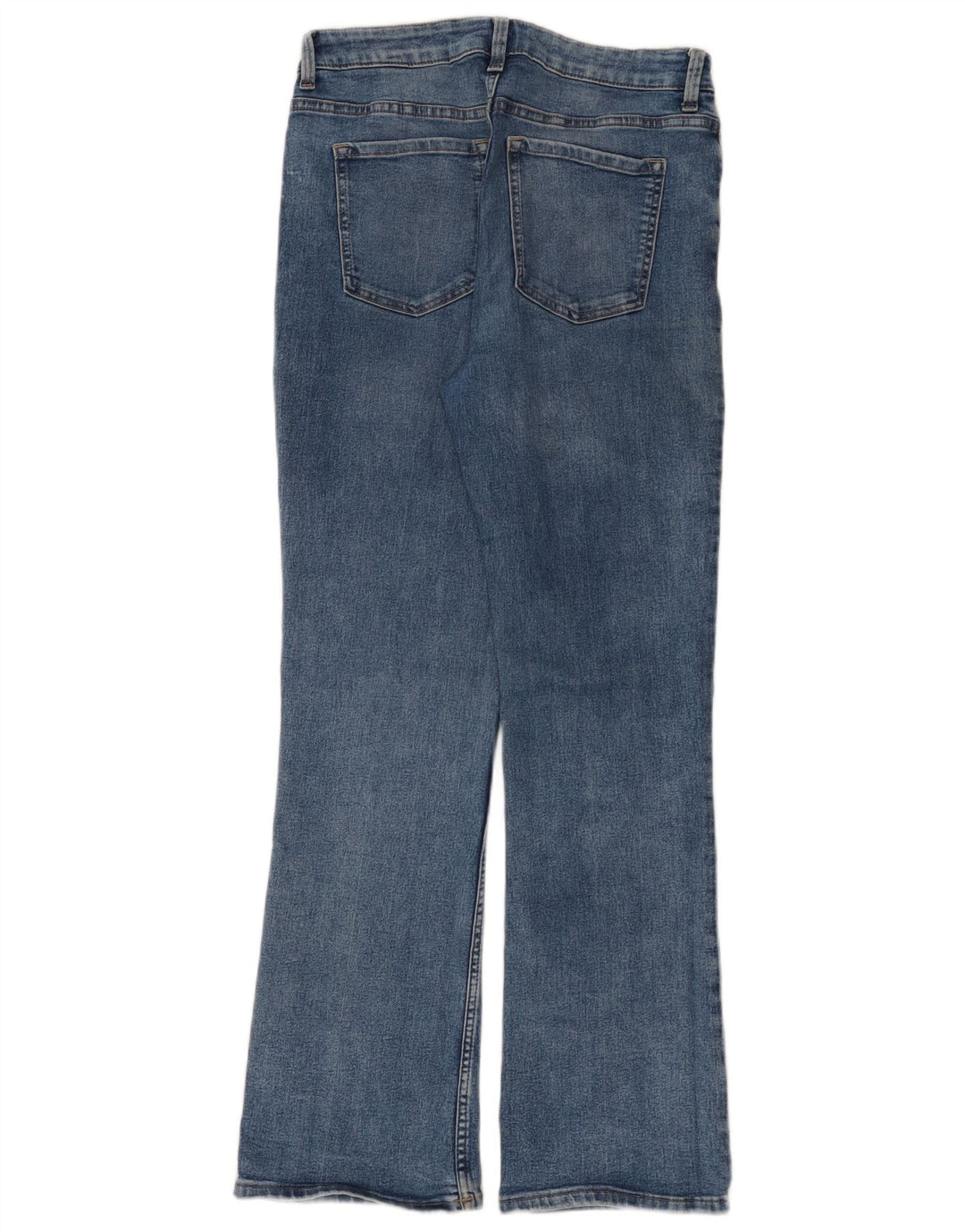 Calça jeans feminina Marks & Spencer The Ivy Bootcut UK 12 médio W30 L29 azul