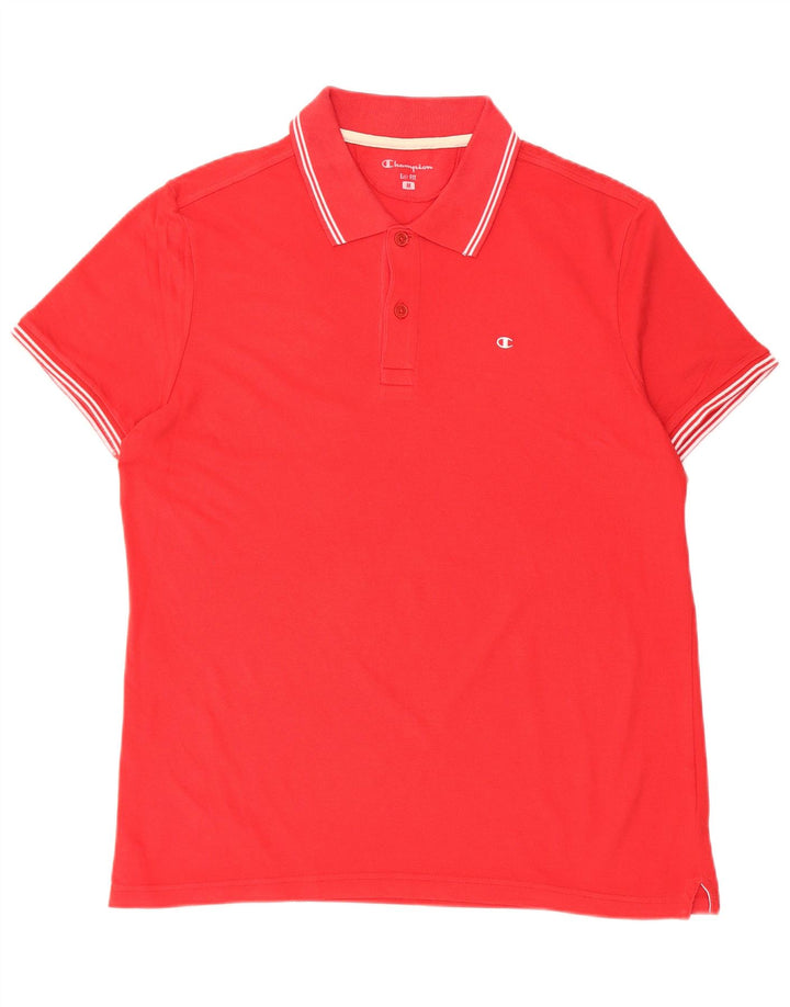 Camisa polo masculina Easy Fit da CHAMPION vermelha média