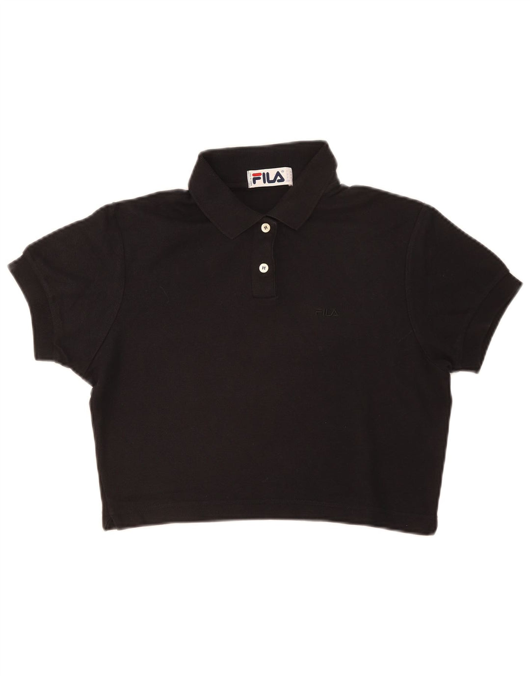 Camisa polo feminina Fila IT 46 grande preta