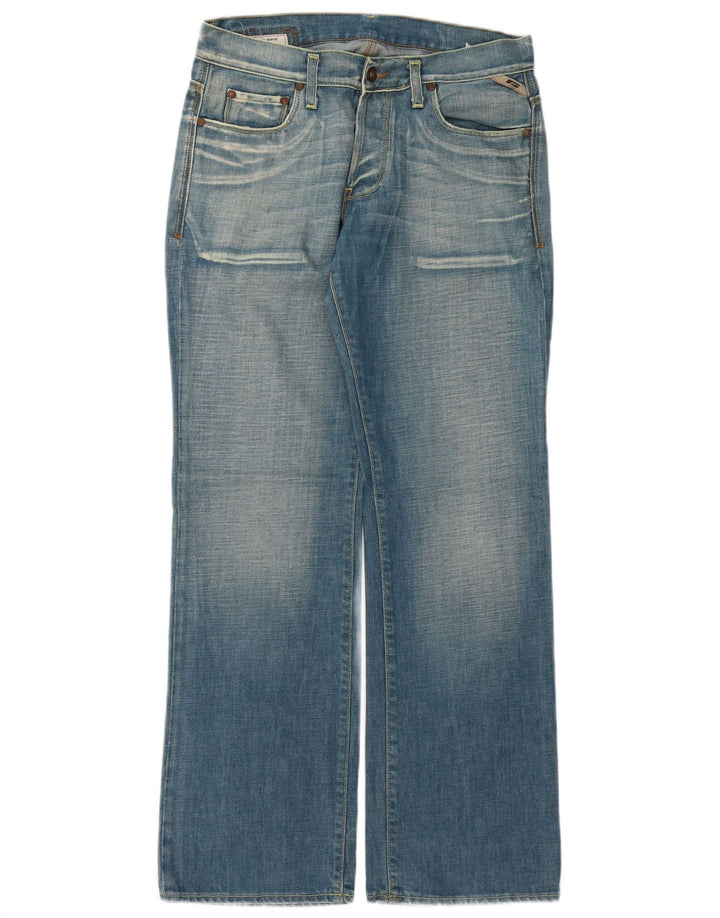 Jack & Jones Mens Jeans Soltos W34 L34 Azul Algodão