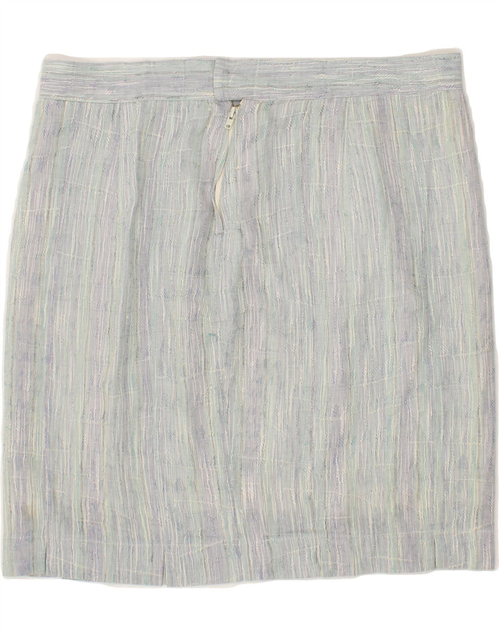 VINTAGE Womens Pencil Skirt W32 Large Blue Striped Vintage Vintage and Second-Hand Vintage from Messina Hembry 