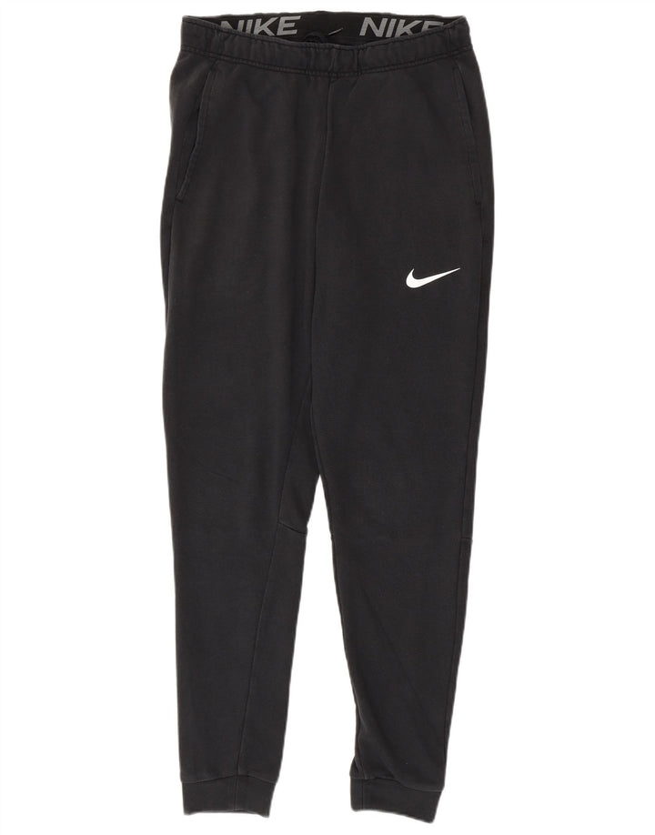 Nike Mens Dri Fit Calças de treino Joggers Médio Algodão Preto