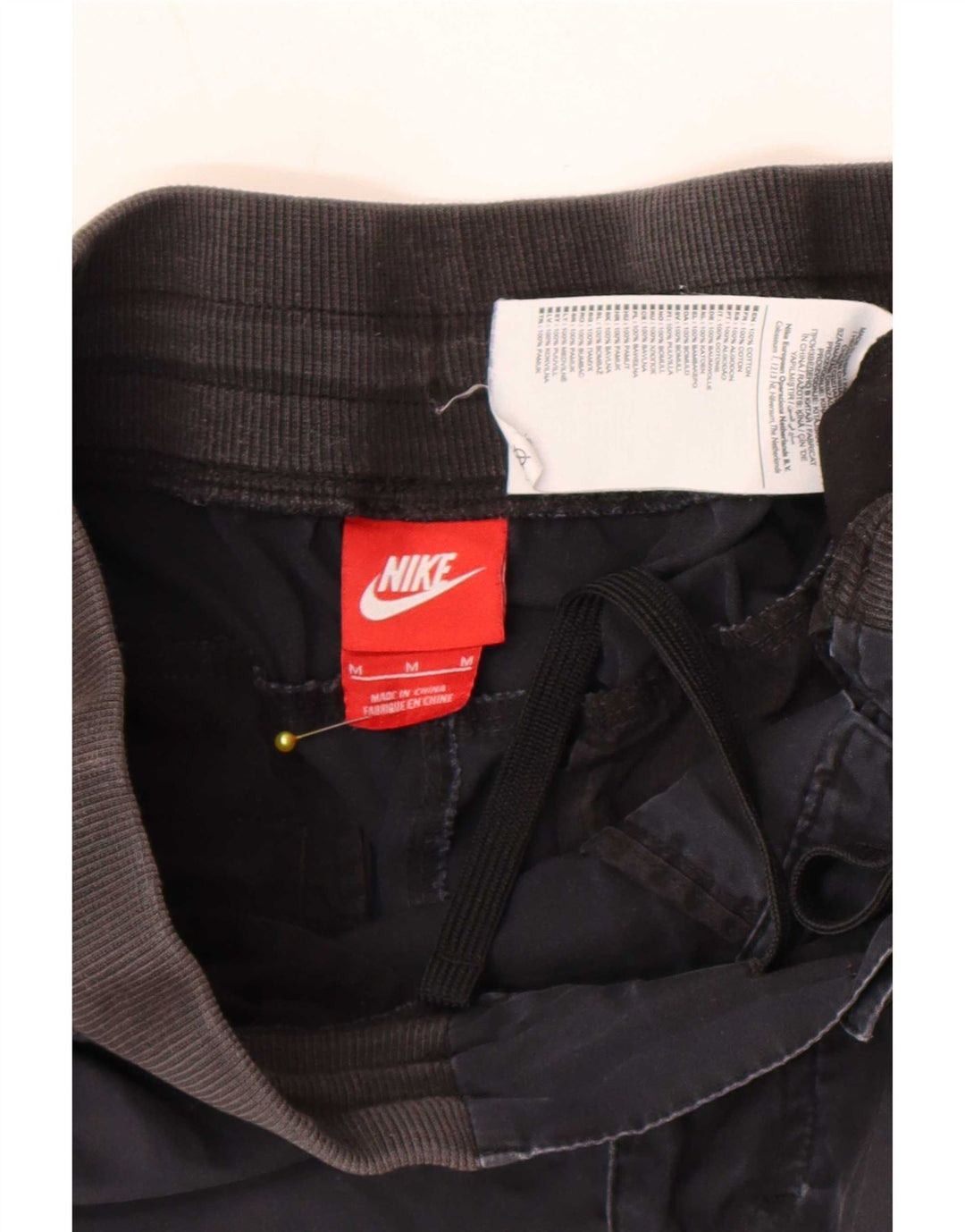 Nike Mens Cargo Shorts Médio W32 Azul Marinho Algodão