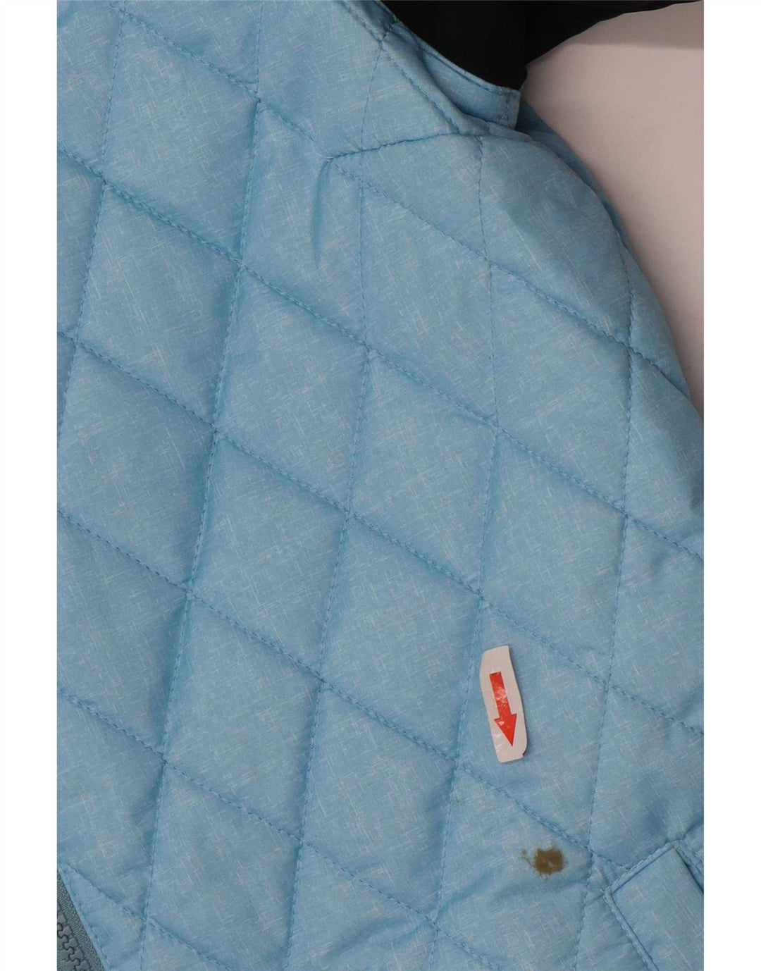 Jaqueta acolchoada feminina O'Neill UK 14 grande poliéster colorblock azul