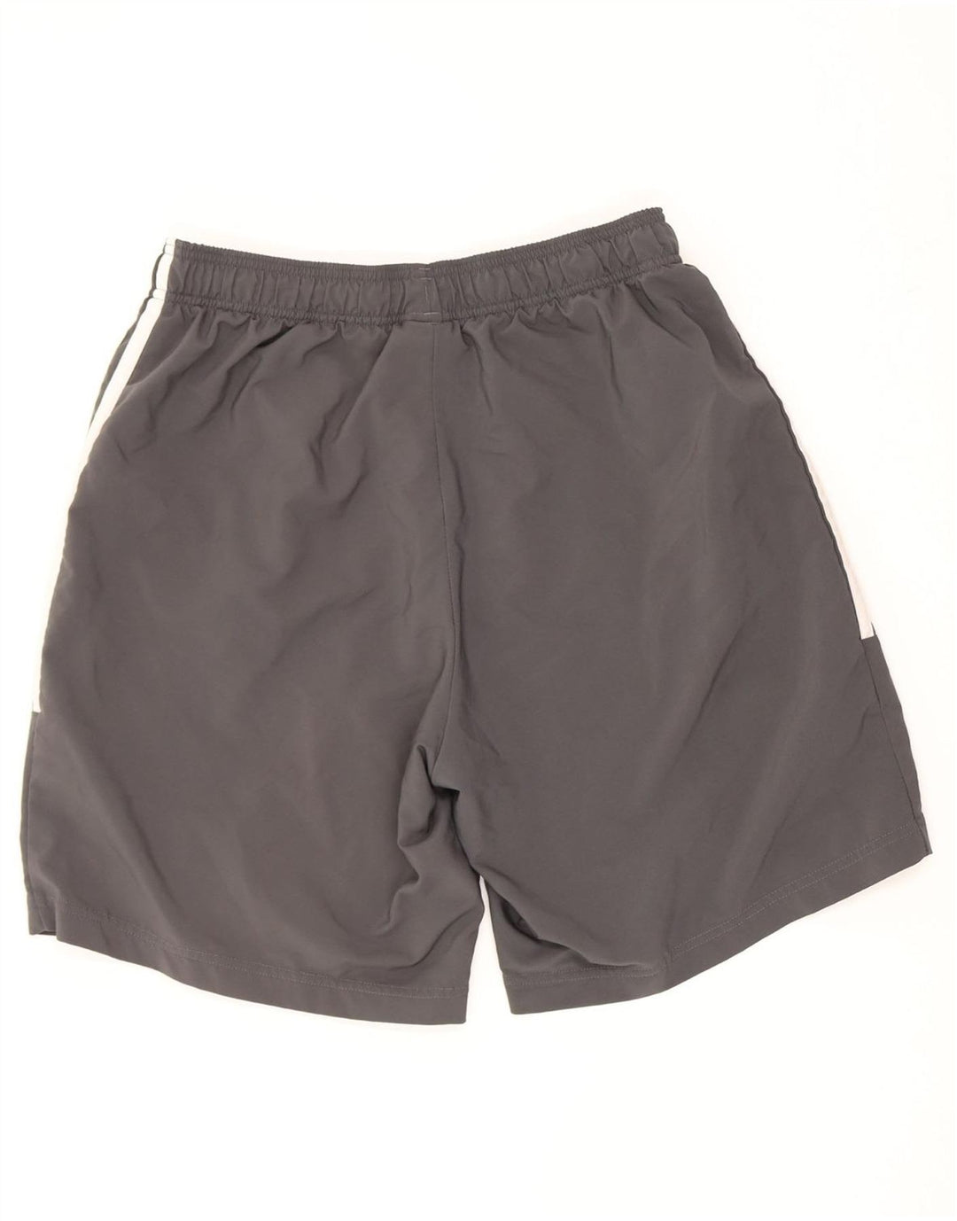 Shorts esportivos masculinos Adidas poliéster cinza médio
