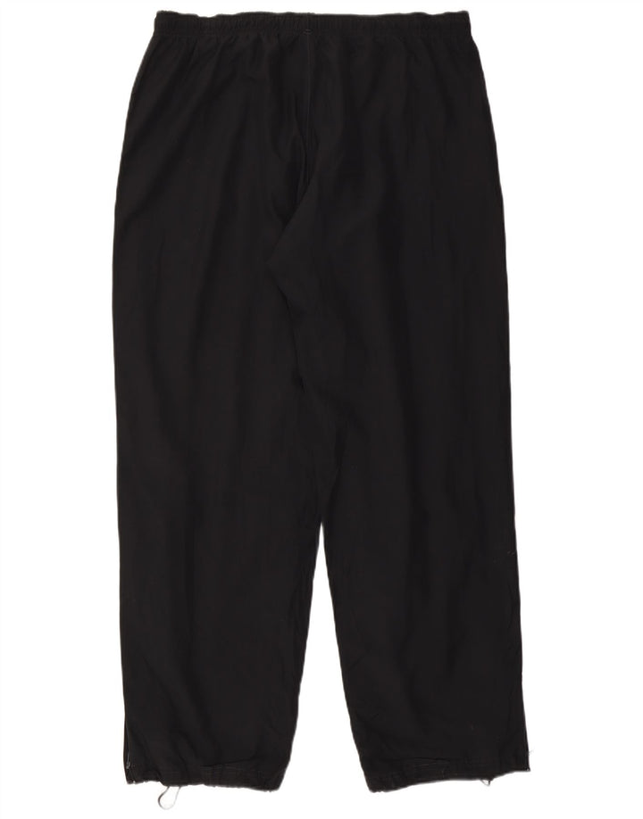 Calça de treino masculina Puma grande preta de nylon esportivo