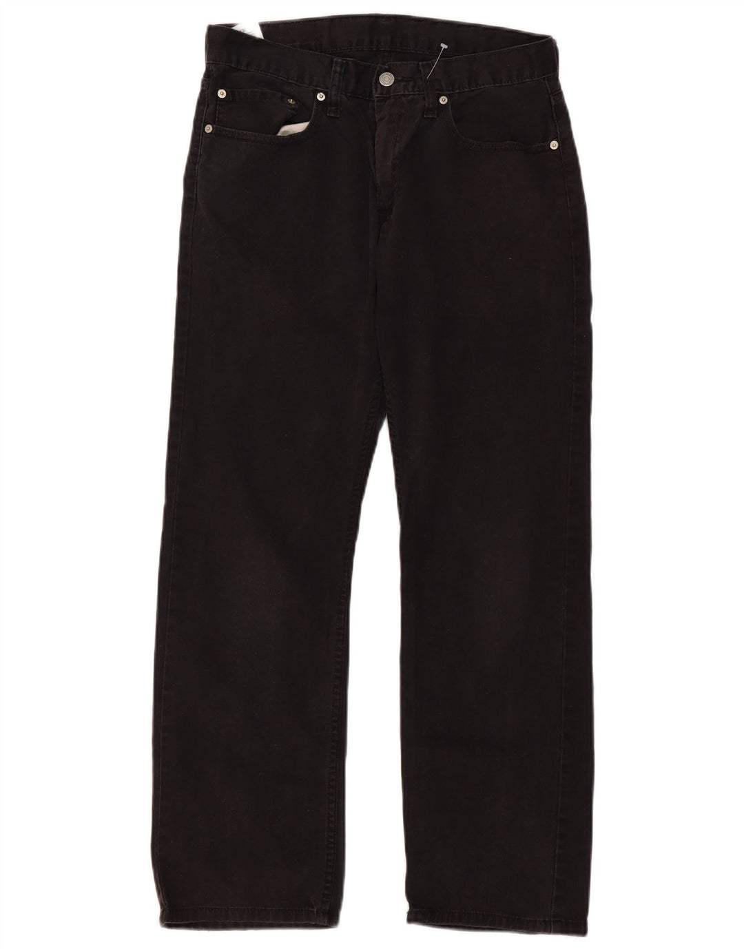 LEVI'S Masculino 514 Straight Jeans W32 L30 Algodão Preto