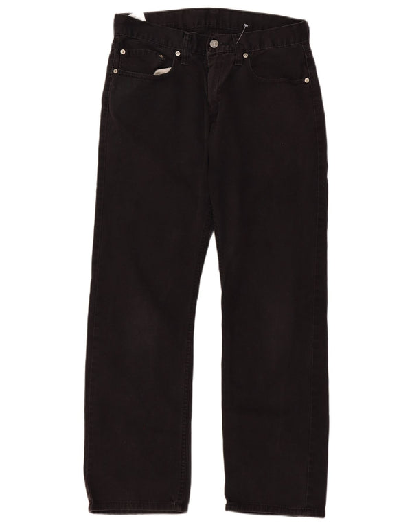 LEVI'S Masculino 514 Straight Jeans W32 L30 Algodão Preto