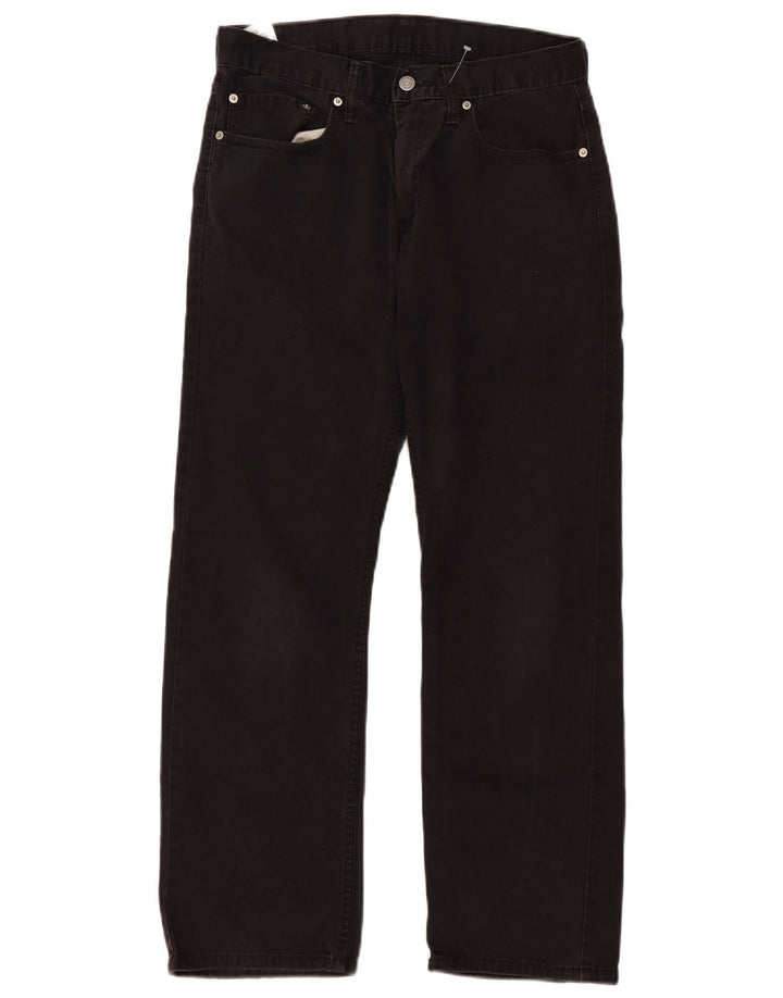 LEVI'S Masculino 514 Straight Jeans W32 L30 Algodão Preto