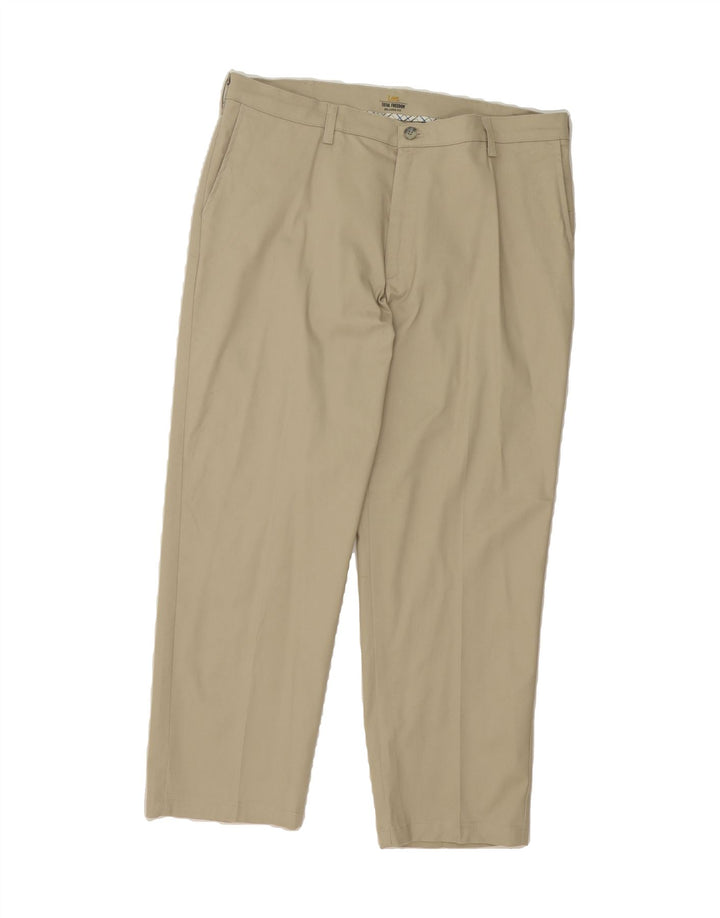 LEE Mens Total Freedom Relaxed Fit Chino Trousers W38 L30 Beige Cotton Vintage Lee and Second-Hand Lee from Messina Hembry 