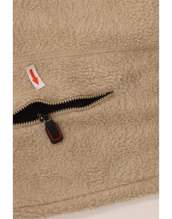 Jaqueta de lã masculina FILA UK 44 2XL poliéster colorblock bege