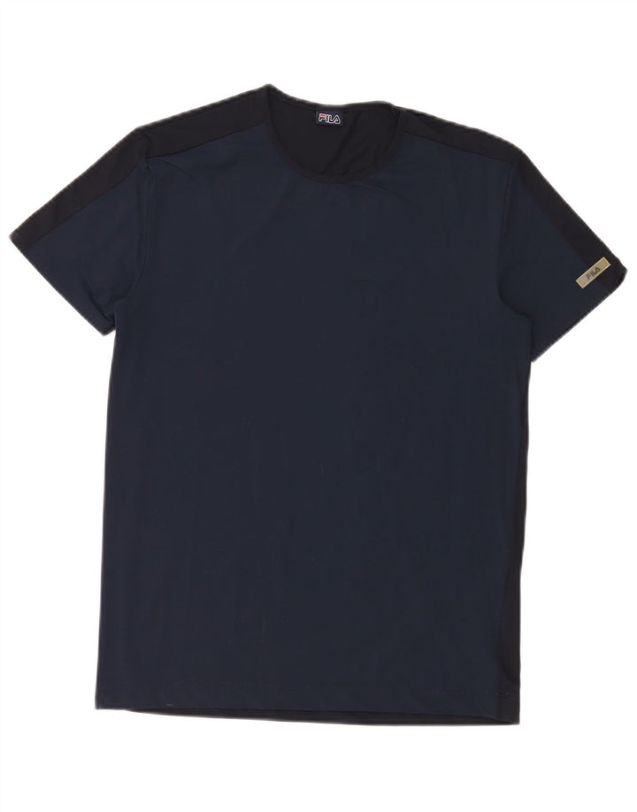 Camiseta feminina Fila Top UK 12 médio azul marinho poliamida