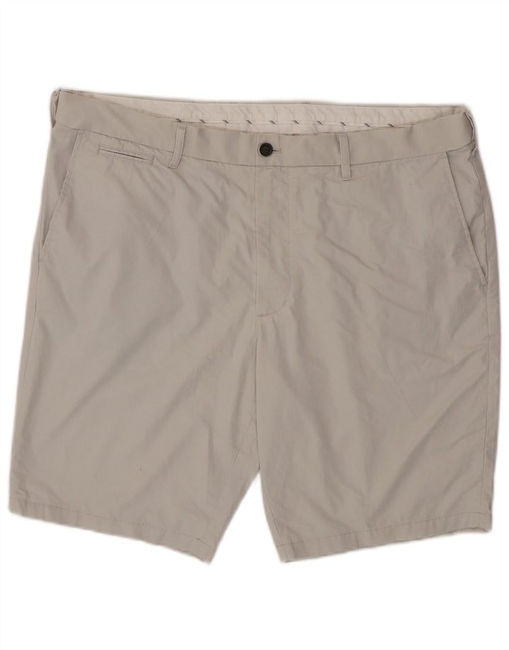 Shorts chino masculino Marks & Spencer W42 2XL algodão bege