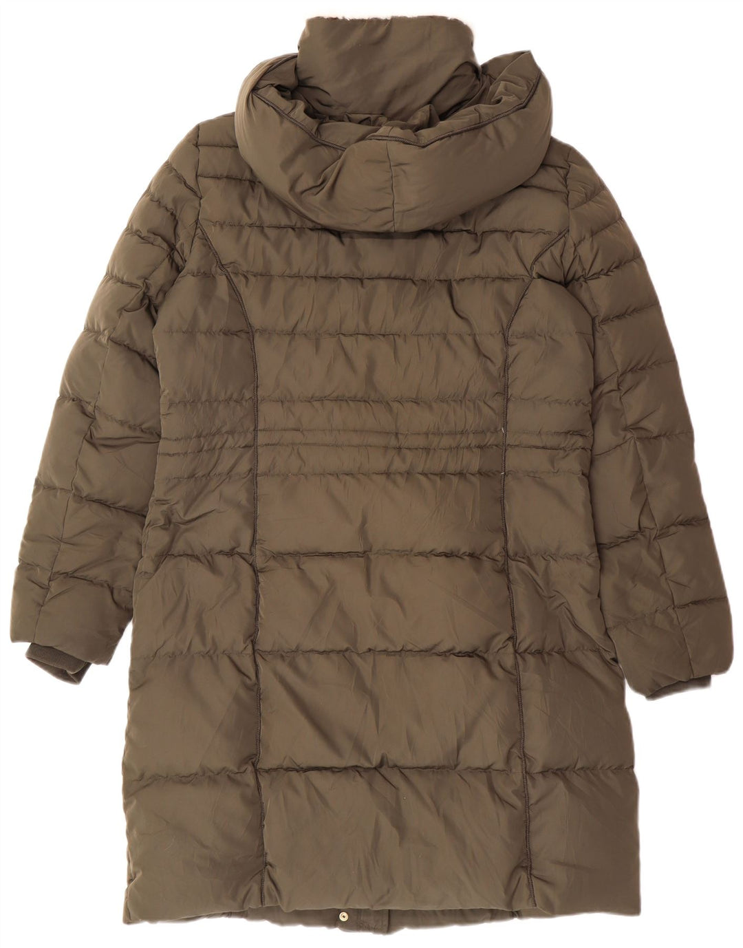 Vero Moda Womens Hooded Padded Coat Large Khaki Polyester Winter