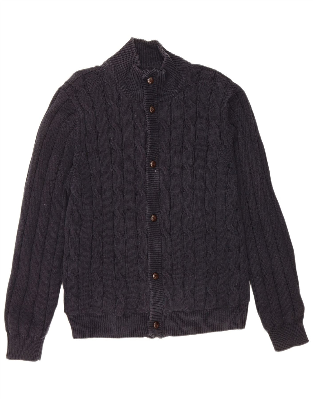 Suéter feminino Marks & Spencer Blue Harbor Cardigan Reino Unido 14 Médio Azul Marinho