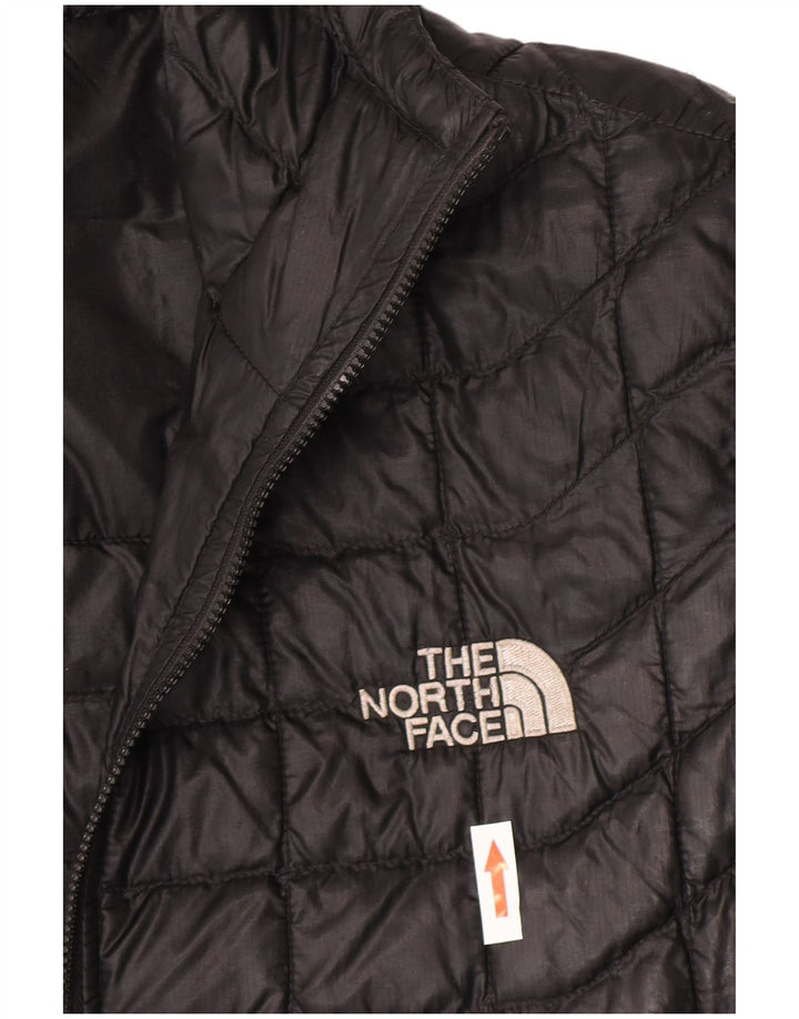 Jaqueta acolchoada com capuz feminina The North Face UK 14 médio preto nylon