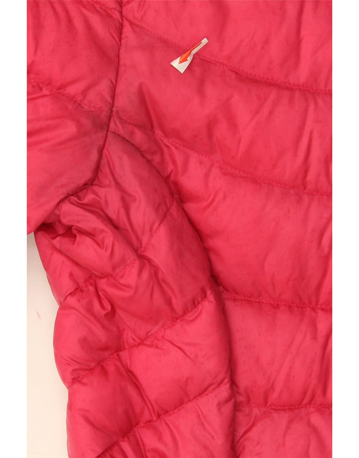 Jaqueta PUMA Feminina Acolchoada UK 10 Pequena Rosa Nylon