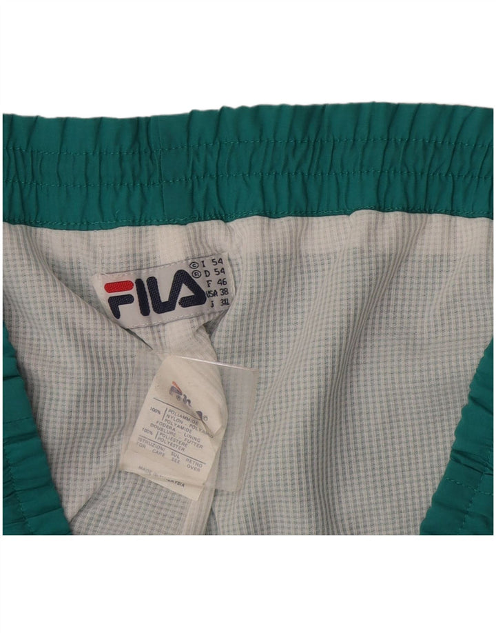 Fila Mens Full Tracksuit IT 54 XL Verde Colourblock Poliamida