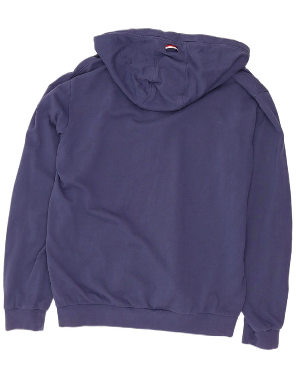 US Polo Assn. Suéter masculino com capuz e zíper regular 2XL algodão azul