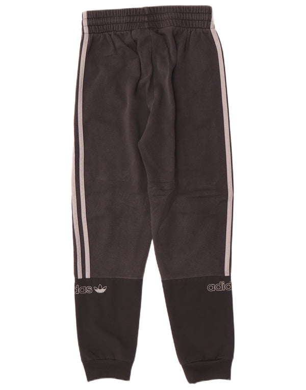 Adidas meninos calças de treino joggers 11-12 anos preto colorblock
