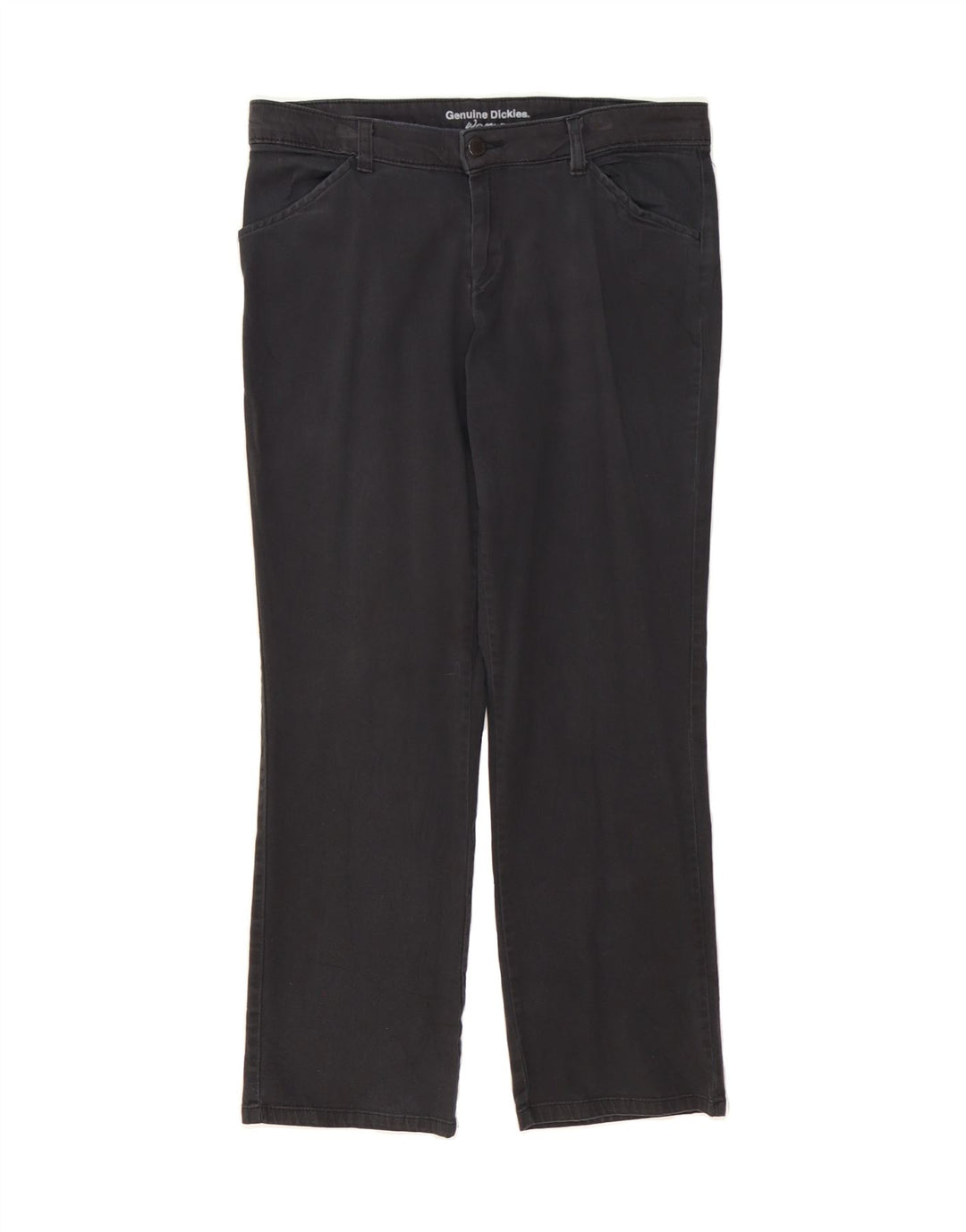 DICKIES Womens Straight Casual Trousers W30 L27 Black Vintage Dickies and Second-Hand Dickies from Messina Hembry 
