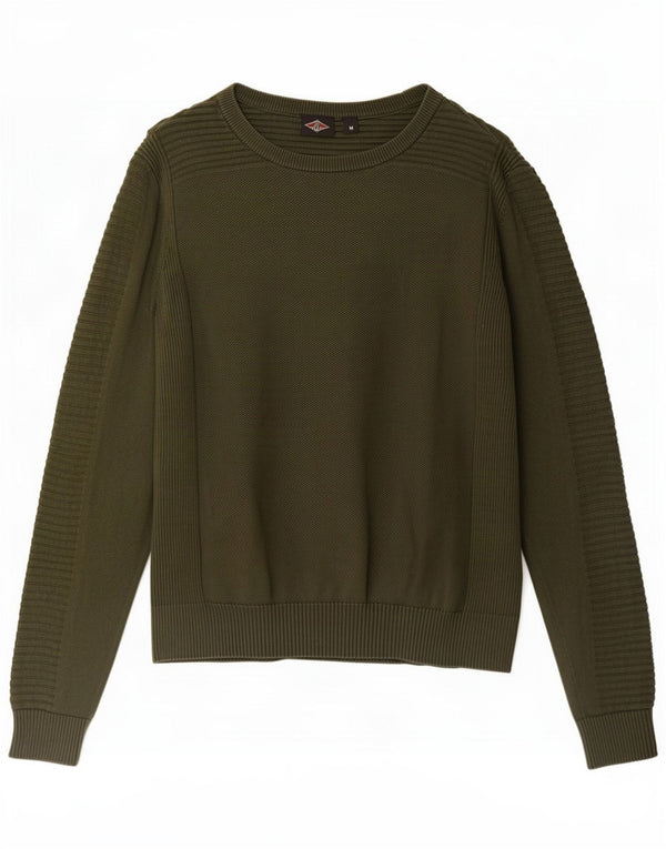 Suéter feminino Bear com gola canoa e algodão cáqui médio UK 14