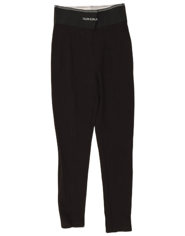 Leggings Calvin Klein Femininas Graphic UK 8 Pequenas Viscose Preta