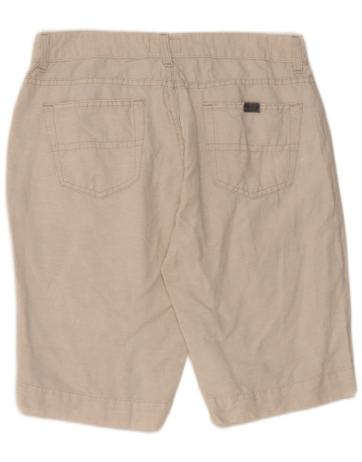 TRUSSARDI Shorts feminino casual W30 médio bege