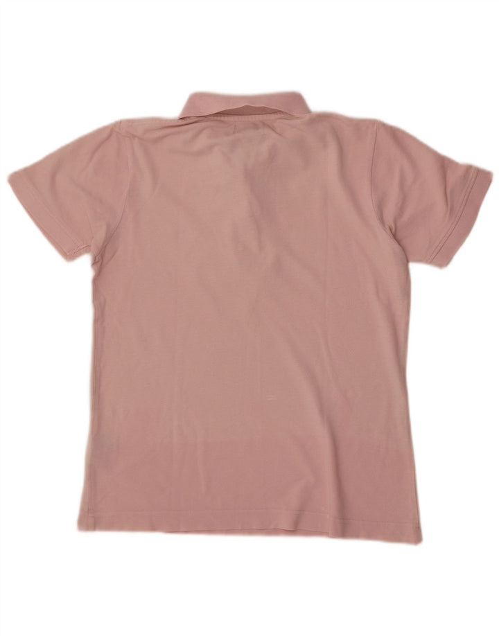 Camisa polo feminina Kappa UK 12 algodão rosa médio