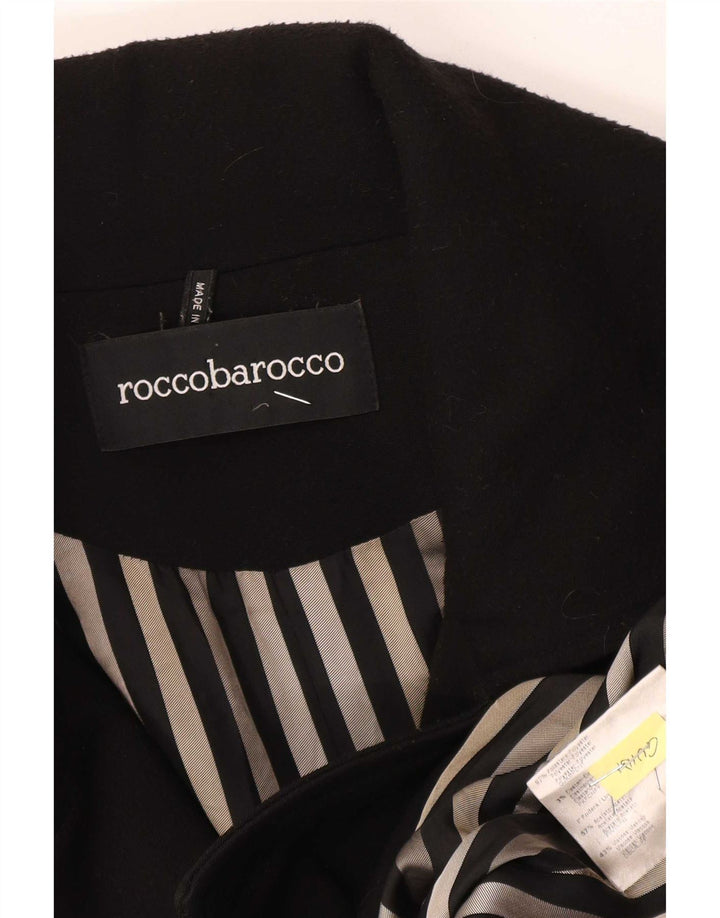Sobretudo feminino Roccobarocco IT 48 XL poliéster preto