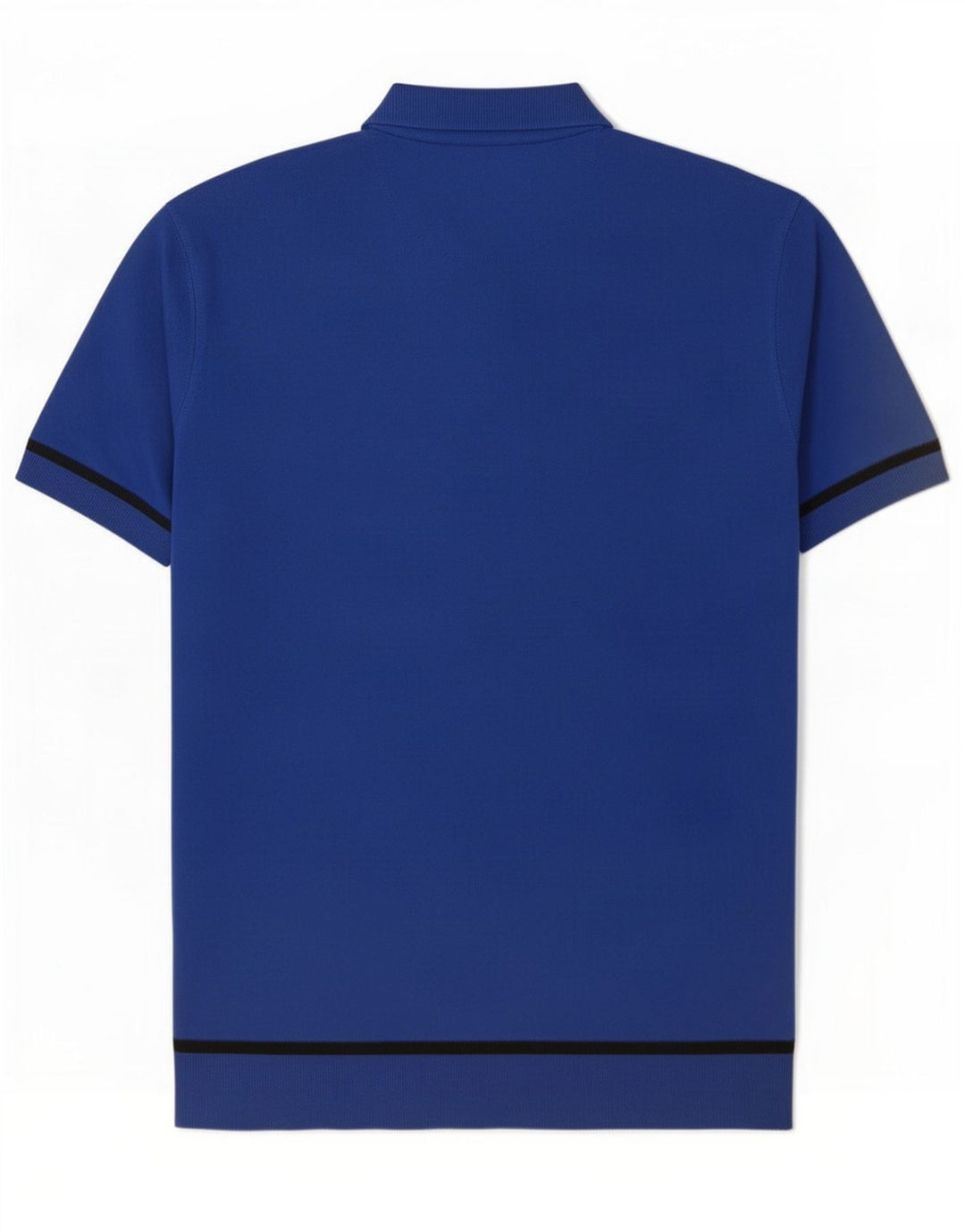Camisa polo masculina Massimo Dutti grande listrada azul