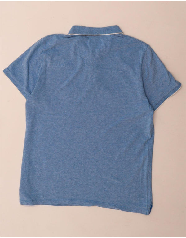 Camisa polo masculina Wrangler grande algodão azul