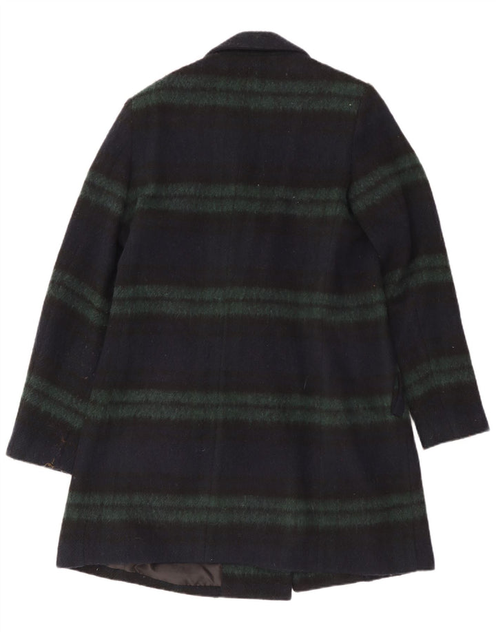 Sobretudo feminino Peckott EU 40 poliéster listrado azul marinho médio