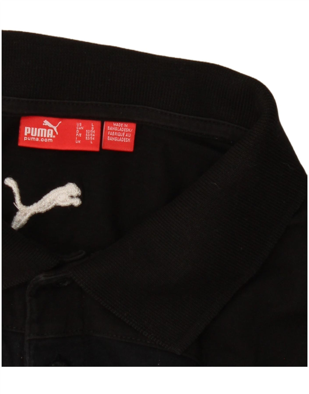 Camisa polo masculina Puma grande algodão preto