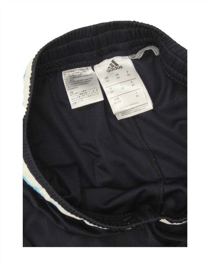 Adidas Womens Graphic Bermuda Sport Shorts UK 4 XS Azul Marinho Poliéster