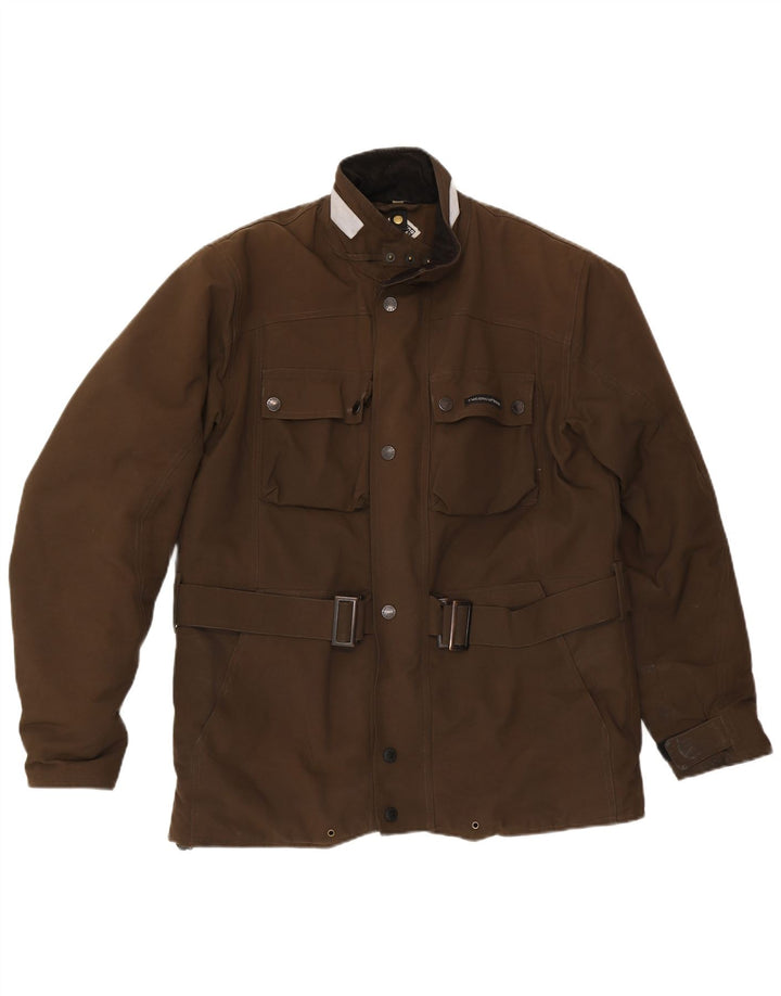 Jaqueta utilitária masculina Tucano Urbano UK 40 grande marrom nylon
