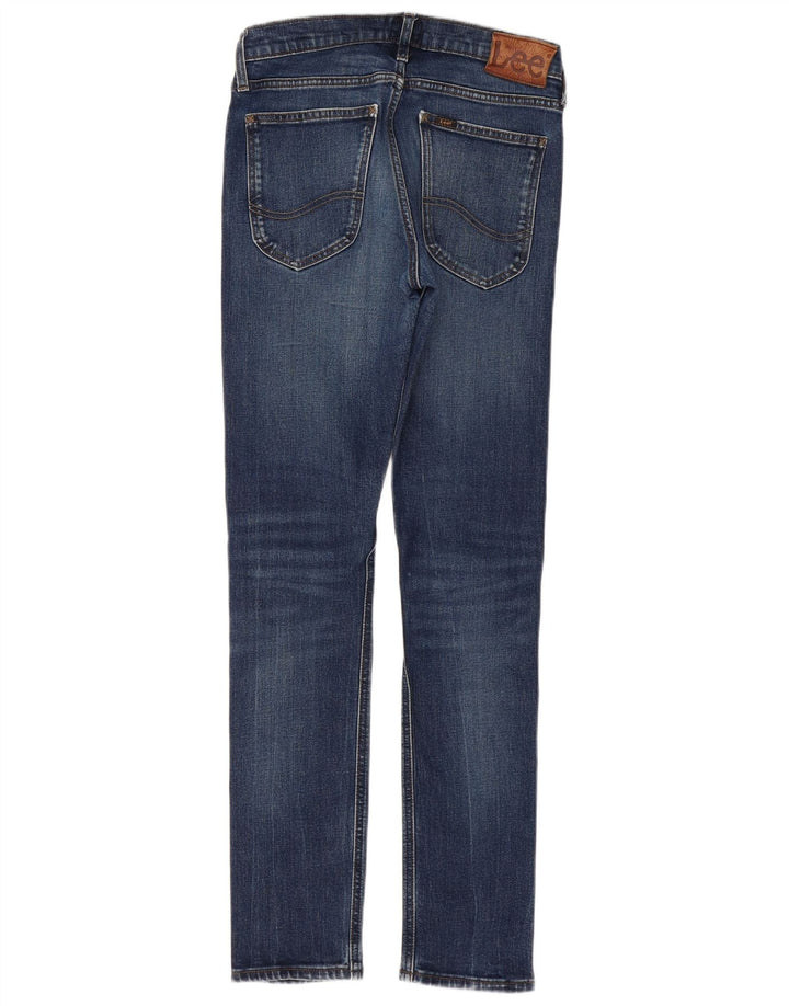LEE Womens Luke Slim Jeans W28 L32 Azul Algodão