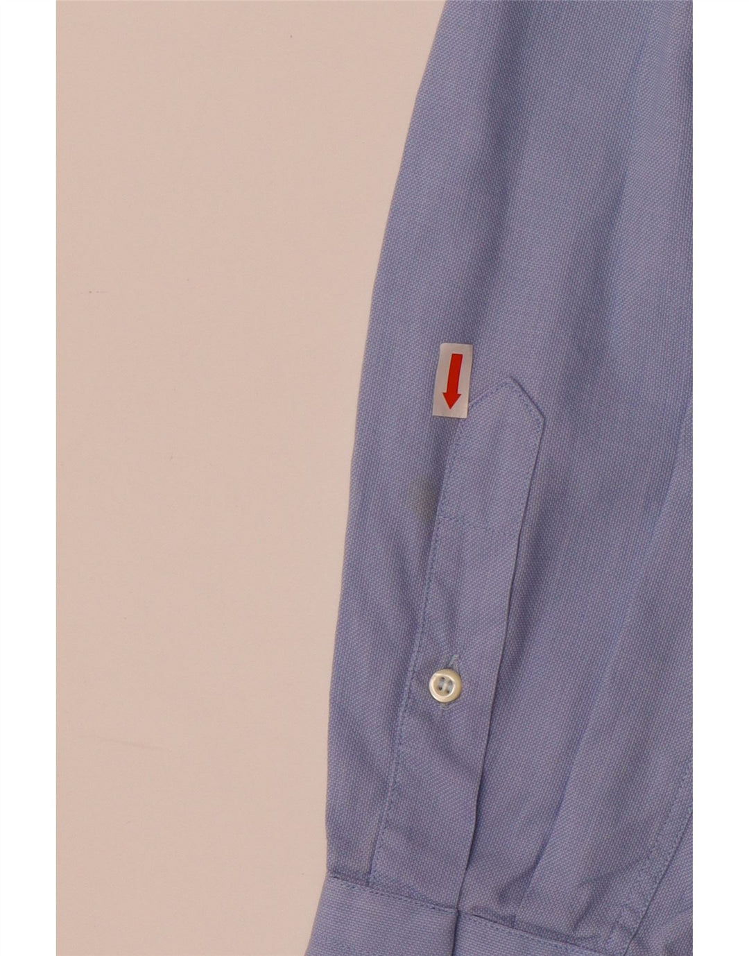 Camisa masculina Roccobarocco tamanho 42 16 1/2 grande algodão azul