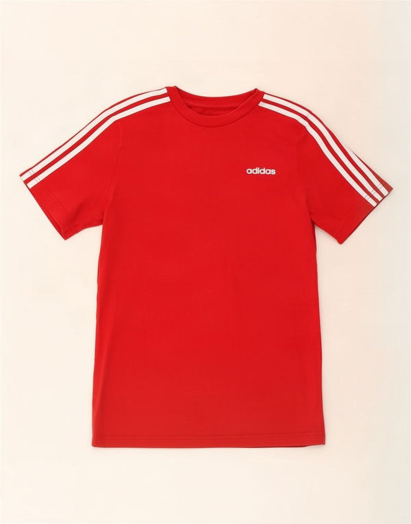 Camiseta Adidas Menino Top 13-14 Anos Algodão Vermelho