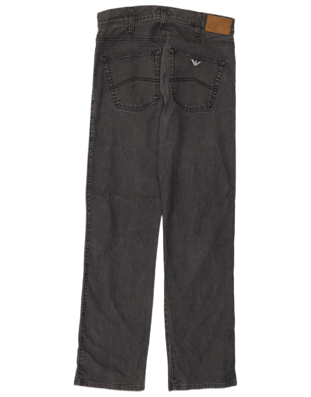 Jeans retos femininos Armani W31 L30 algodão cinza