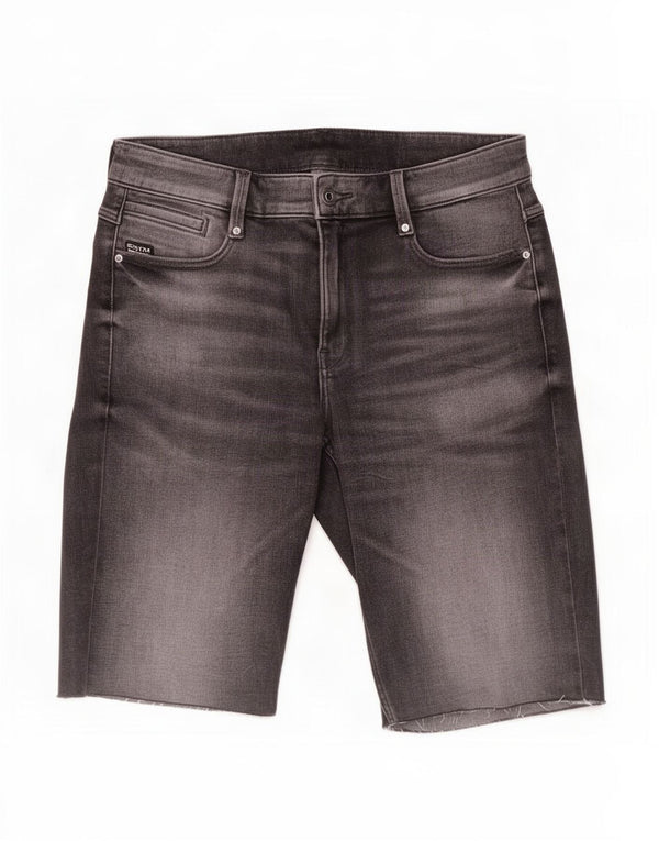 Shorts jeans masculinos G-Star Slim W30 cinza médio