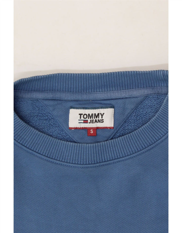 TOMMY HILFIGER Mens Sweatshirt Jumper Small Blue Cotton Vintage Tommy Hilfiger and Second-Hand Tommy Hilfiger from Messina Hembry 